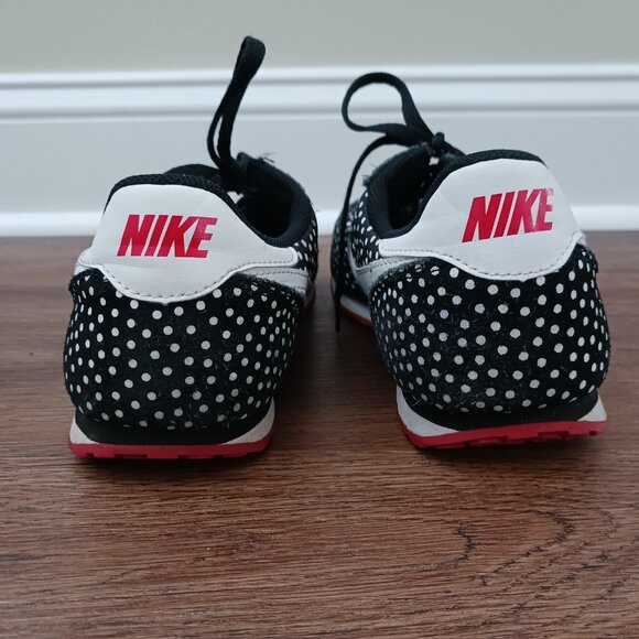 Nike Genicco 705283-016 Women's Black White Lace Up Sneaker Shoes Sz 9.5 - Picture 4 of 10